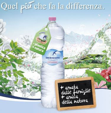 SAN BENETTO: PUBBLICITA’ BOTTIGLIE “ECO” SANZIONATA DALL’AUTHORITY